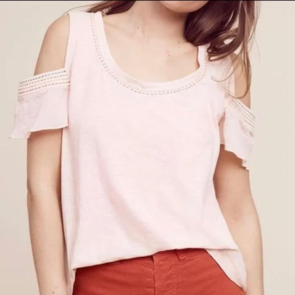 Anthropologie Akemi + Kin open shoulder top
